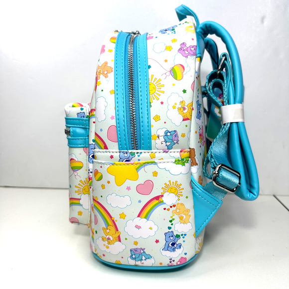 New Loungefly Care Bears AOP Mini Backpack NWT 40th Anniversary Bag - Picture 5 of 11